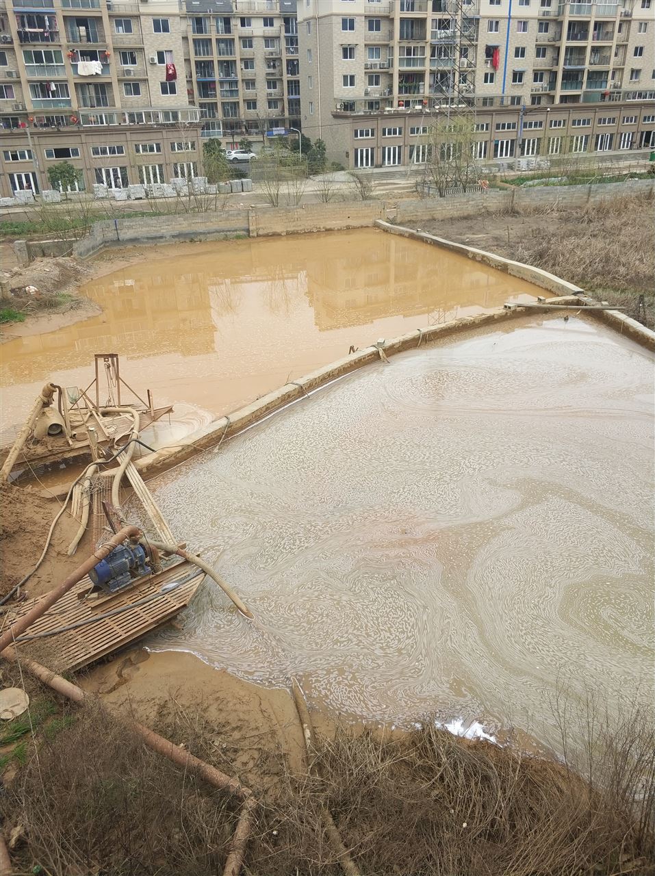 红寺堡沉淀池淤泥清理-厂区废水池淤泥清淤