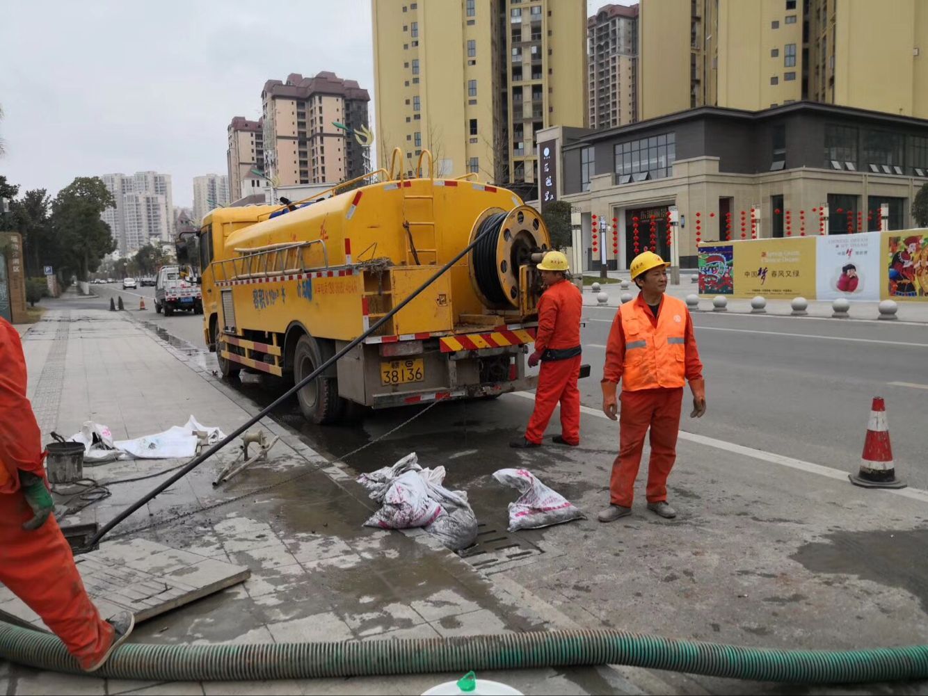 红寺堡排污管道清淤-管道清洗
